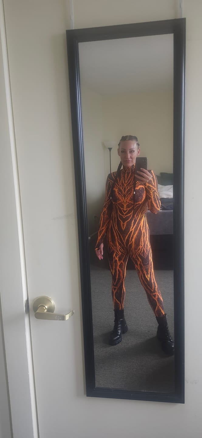 Customer photo review of Lava Burst Costume