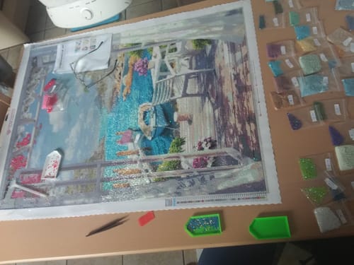 Customer photo review of Diamond Painting Multifunktionales Schiffchen in 4 Farben Zubehör