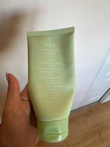 Customer photo review of Abib Acne Foam Cleanser Heartleaf Foam veido prausiklis