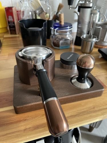 Customer photo review of Portafilter with a Double Spout for Espresso Machines