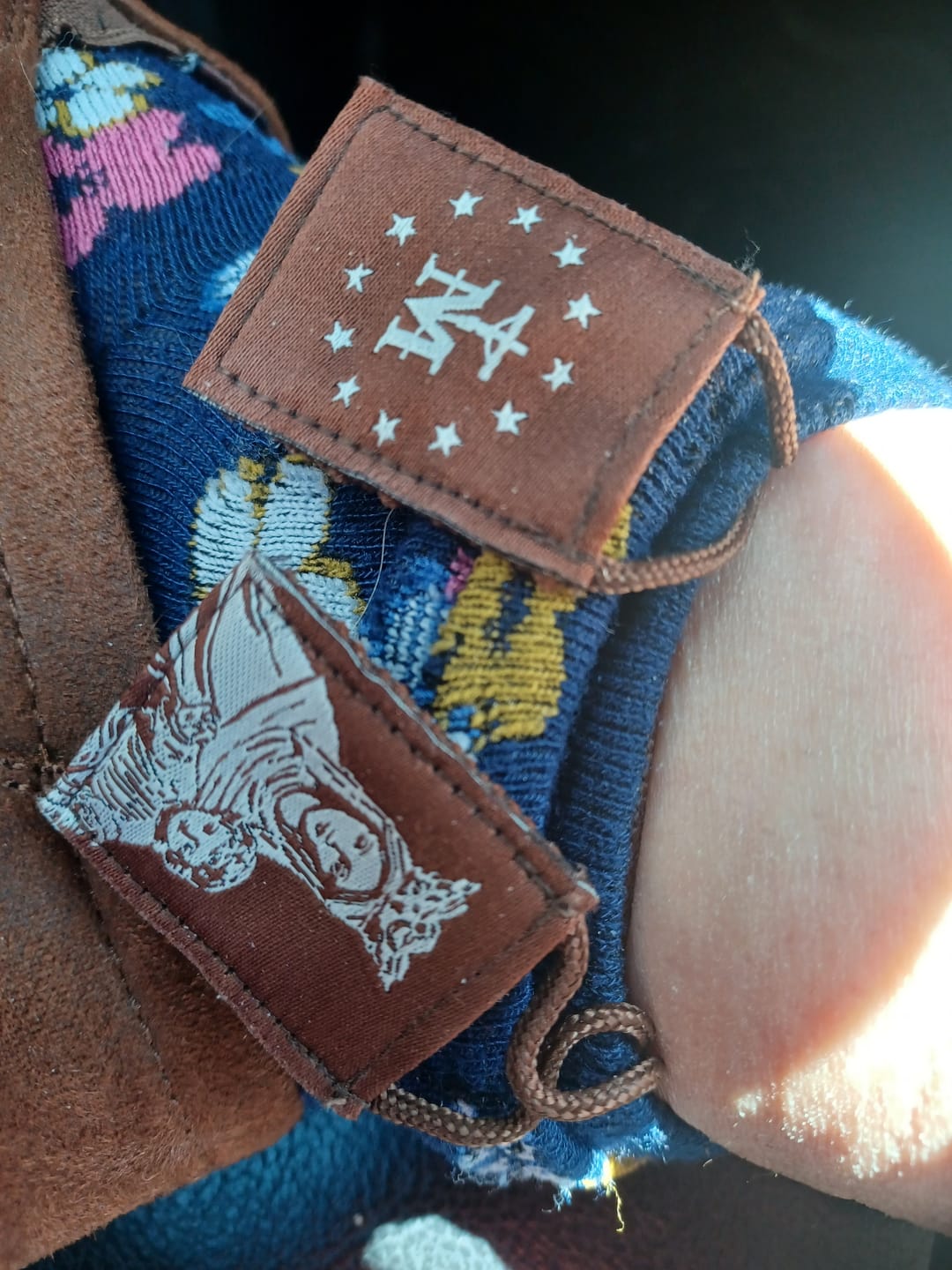 Customer photo review of OLMC Crown of Stars | Our Lady of Mt. Carmel Premium Brown Scapular
