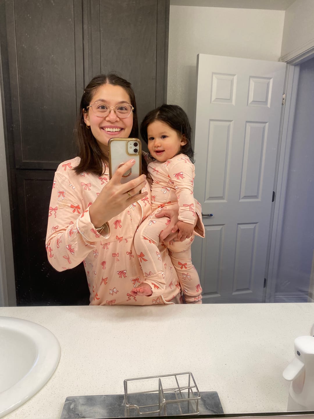 Customer photo review of Take A Bow Bamboo Convertible Footie