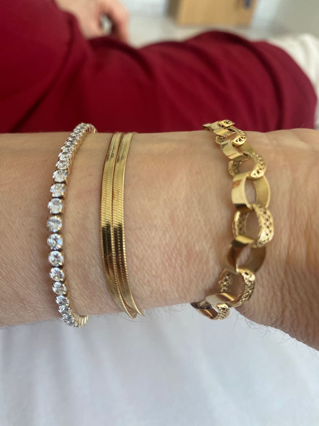 Customer photo review of Lily Double Bracelet