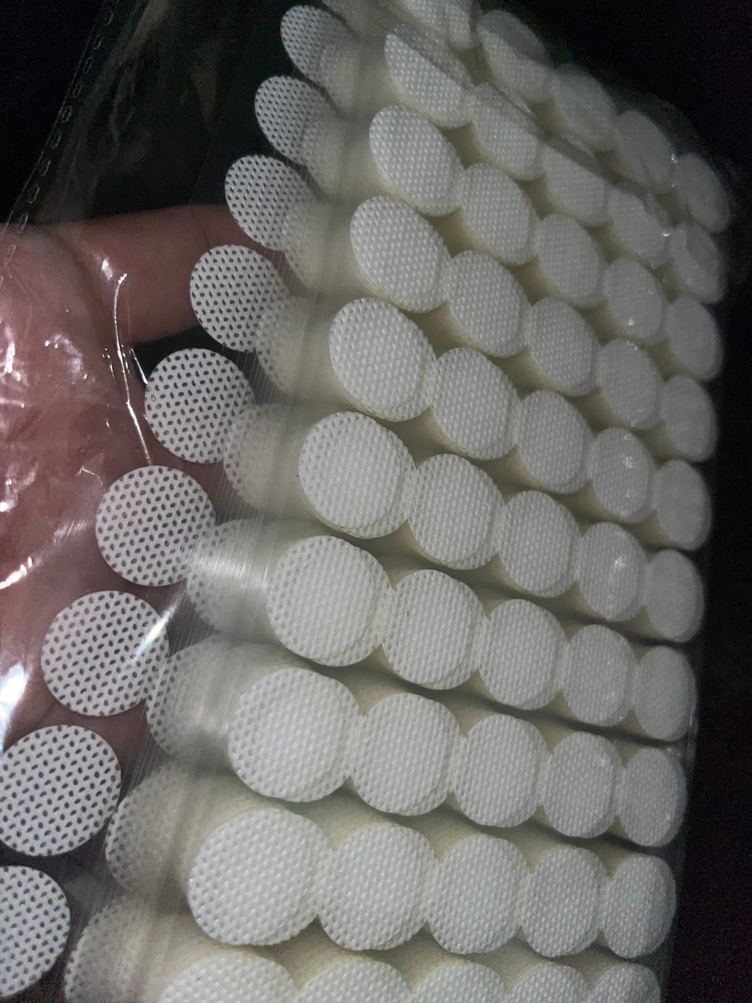 Customer photo review of Adherable Lid Filters For Plant & Mushroom Tissue Culture