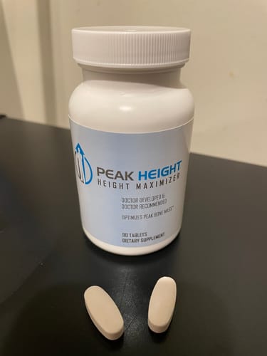Customer photo review of Peak Height Growth Supplement #1 Grow Taller Height Pill