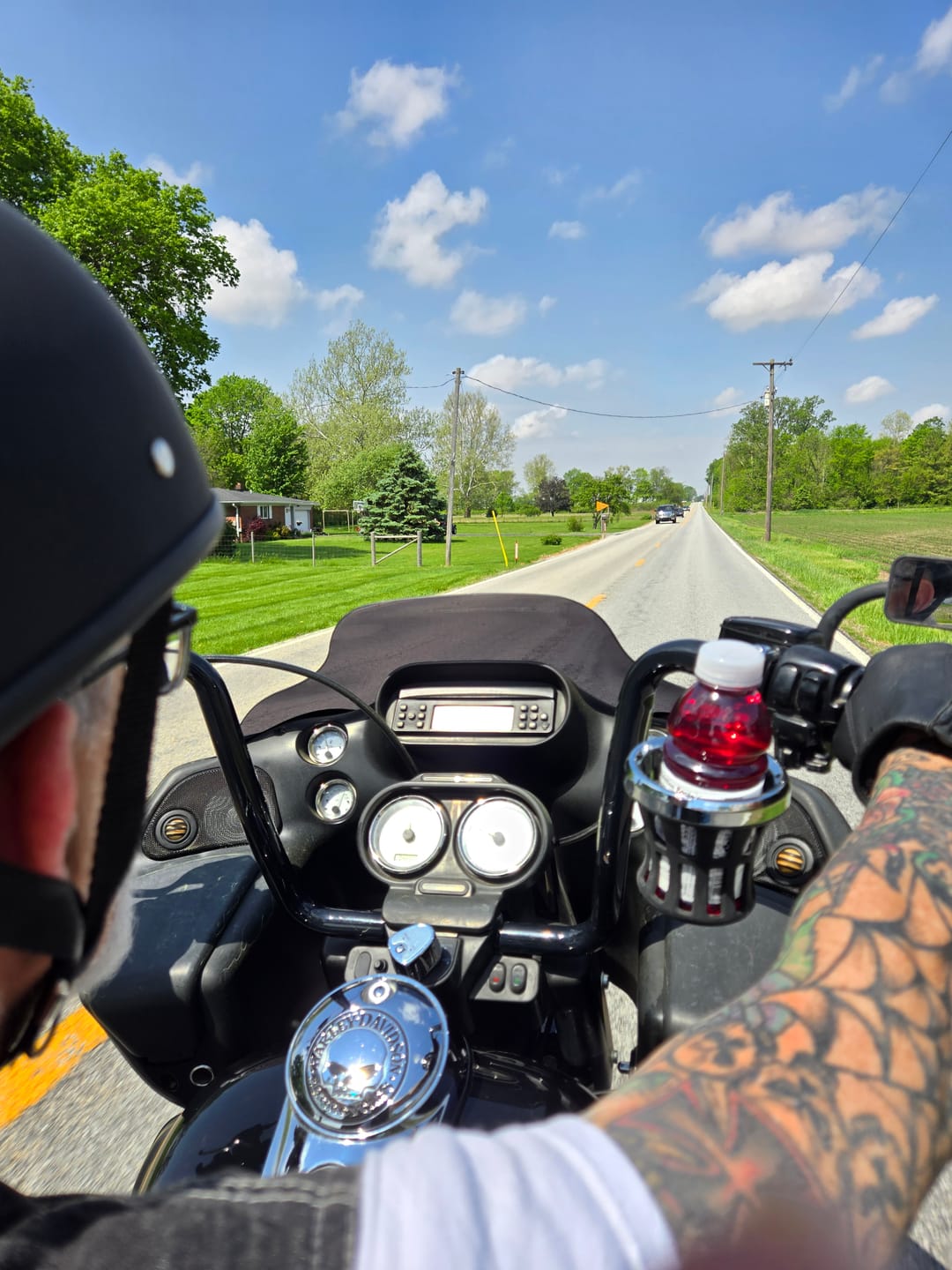 Customer photo review of World's Smallest & Lightest DOT Open Beanie Helmet - Matte Black