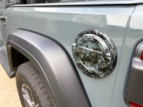 Customer photo review of Painted Fuel Door Mopar® JL/JK