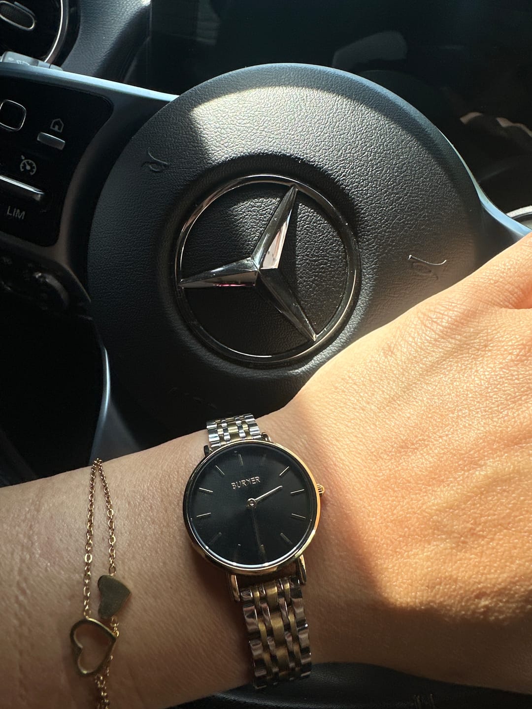 Customer photo review of Ruby Petite Black Gold Silver