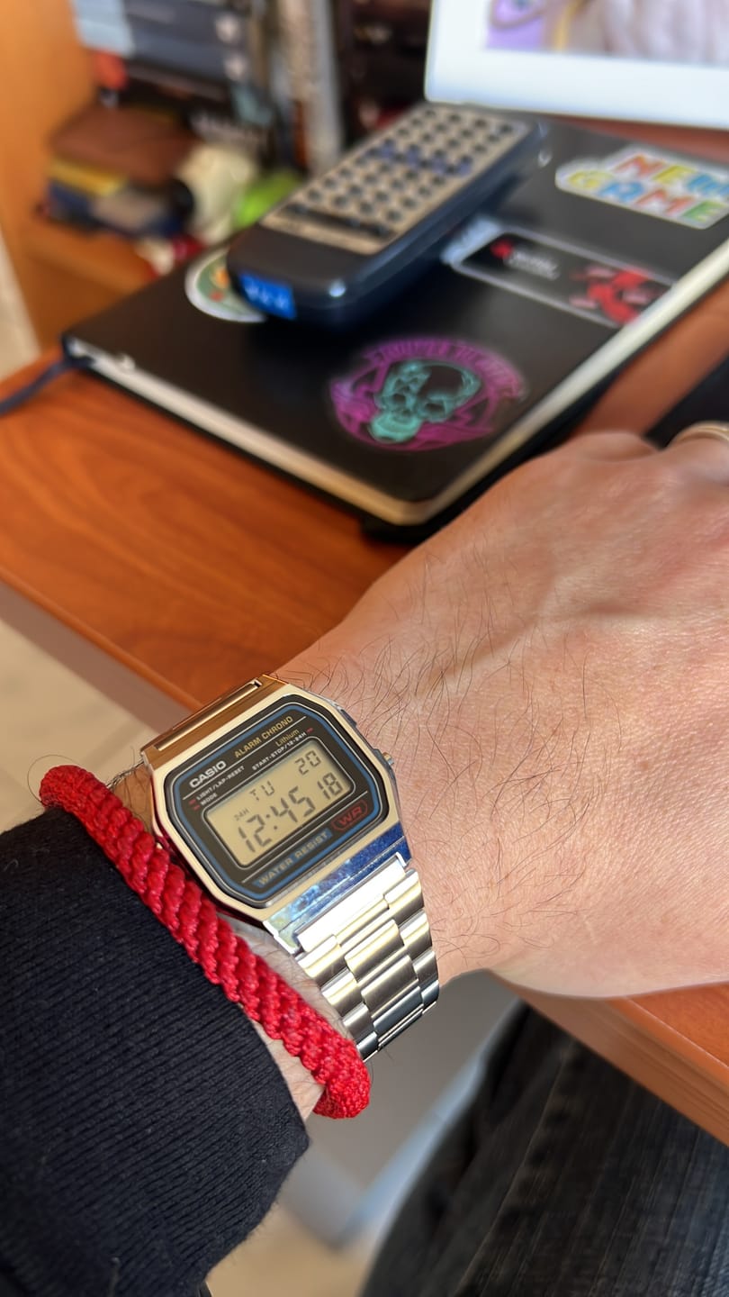 Customer photo review of Reloj Casio Vintage A158WA-1JH Azul/Plateado JDM