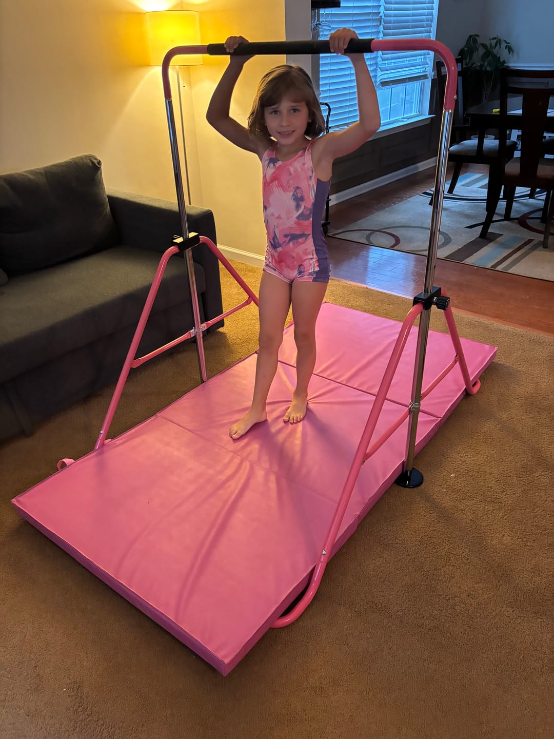 Customer photo review of Kangaroo Hoppers Kids’ Gymnastics kip bar bundle