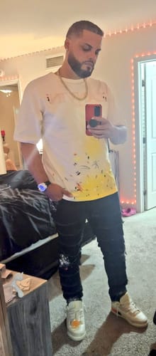 Customer photo review of LANVIN x Gallery Dept T-shirt