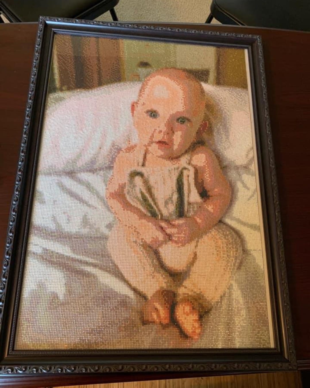Customer photo review of DIAMOND PAINTING MED DIT EGET FOTO