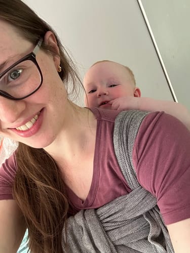Customer photo review of Tulum WrapMySol Mei Tai by Girasol