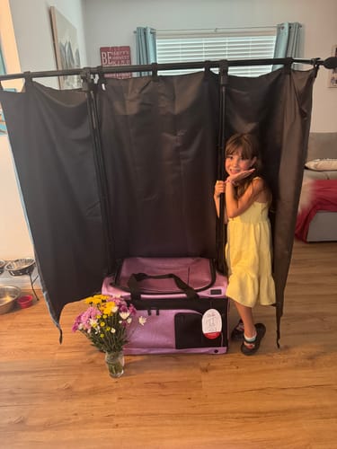 Customer photo review of Glam'r Gear® Mobile Changing Station™ Dance Duffel Bag with Built-In uHide® Rack