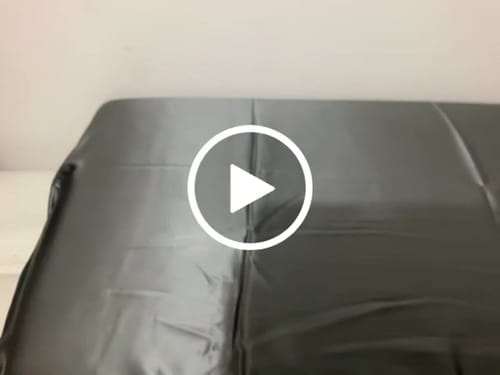 Customer photo review of Grey Silk Pillowcase - King - Zip Closure