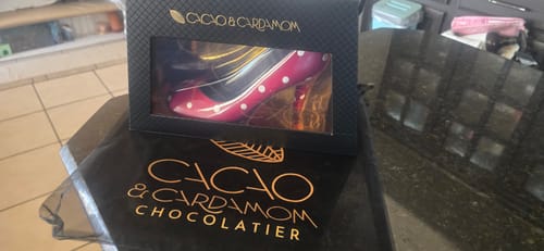 Customer photo review of Polka Dot Chocolate High Heel
