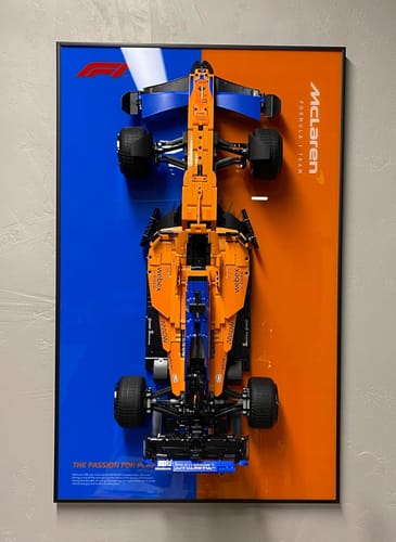 Customer photo review of LED Wall Display Frame for LEGO® Technic McLaren F1 42141 Showcase