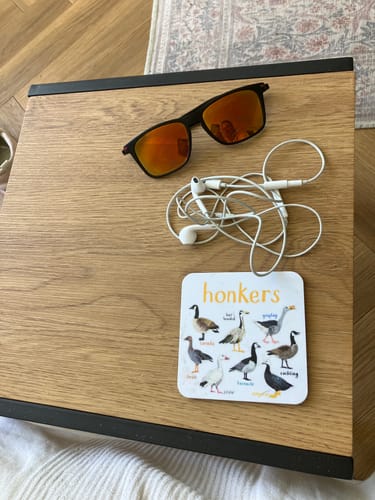 Customer photo review of Set of 6 Wild Pun Coasters