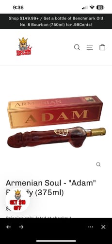 Customer photo review of Armenian Soul - "Adam" Brandy (375ml)