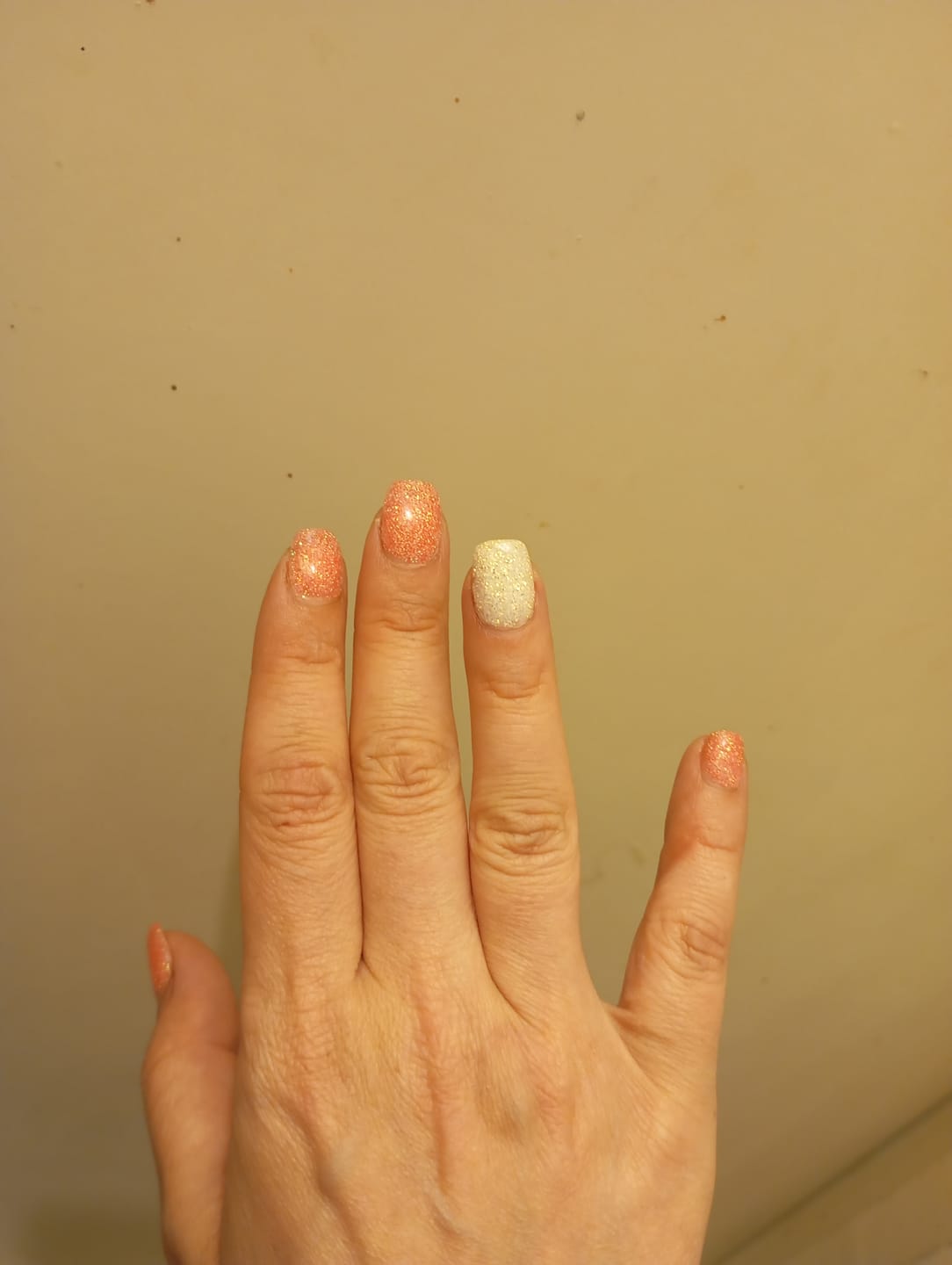 Customer photo review of Diamond White Dipping Powder