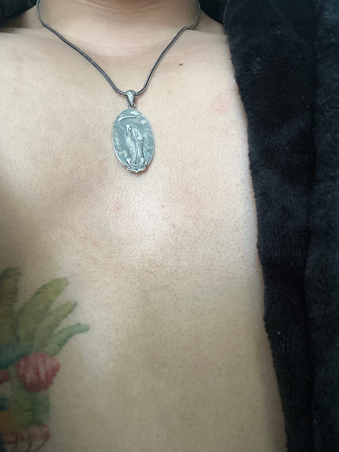 Customer photo review of Life And Death Double Sided Necklace