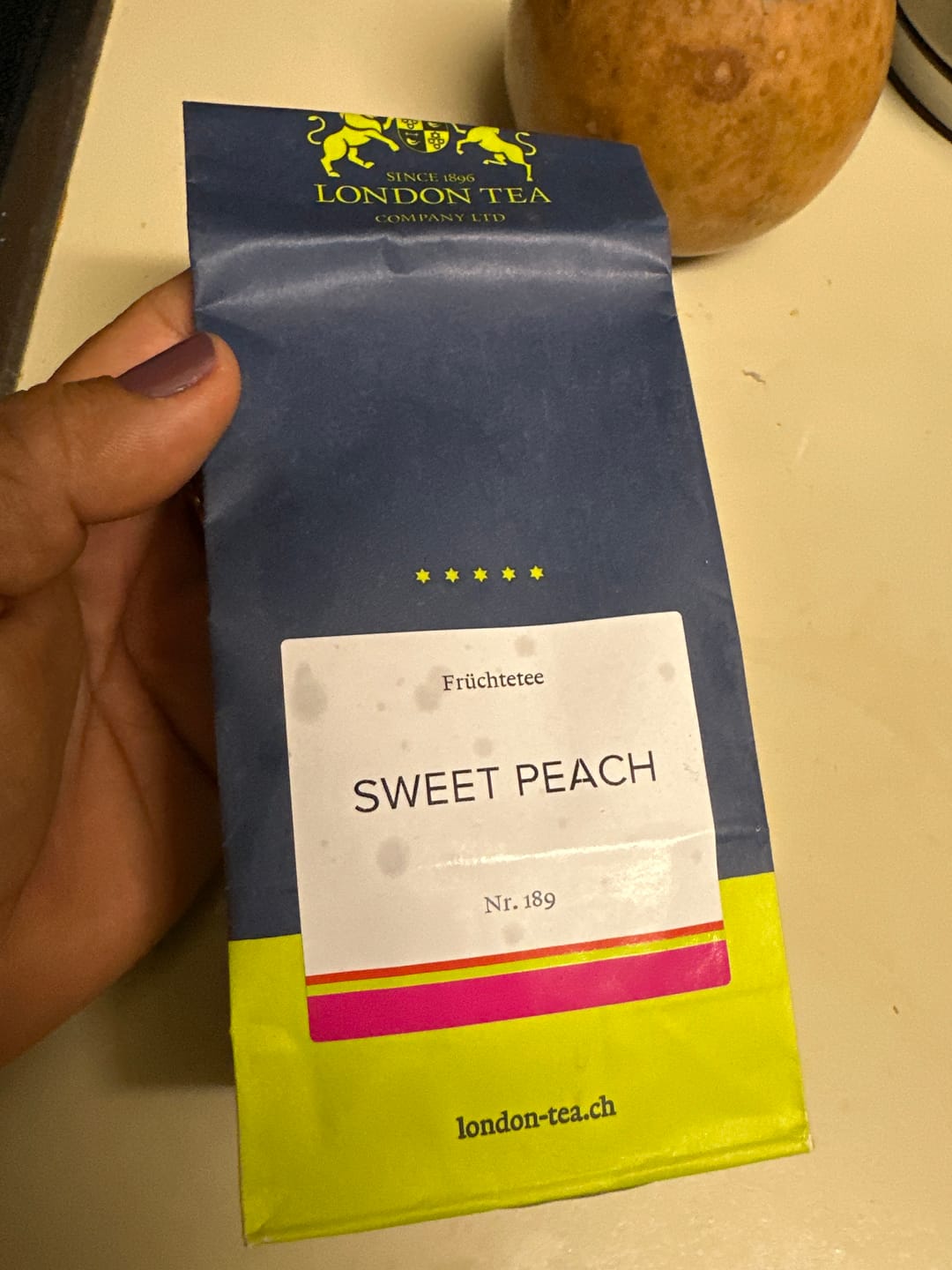 Customer photo review of Sweet Peach Ice Tea