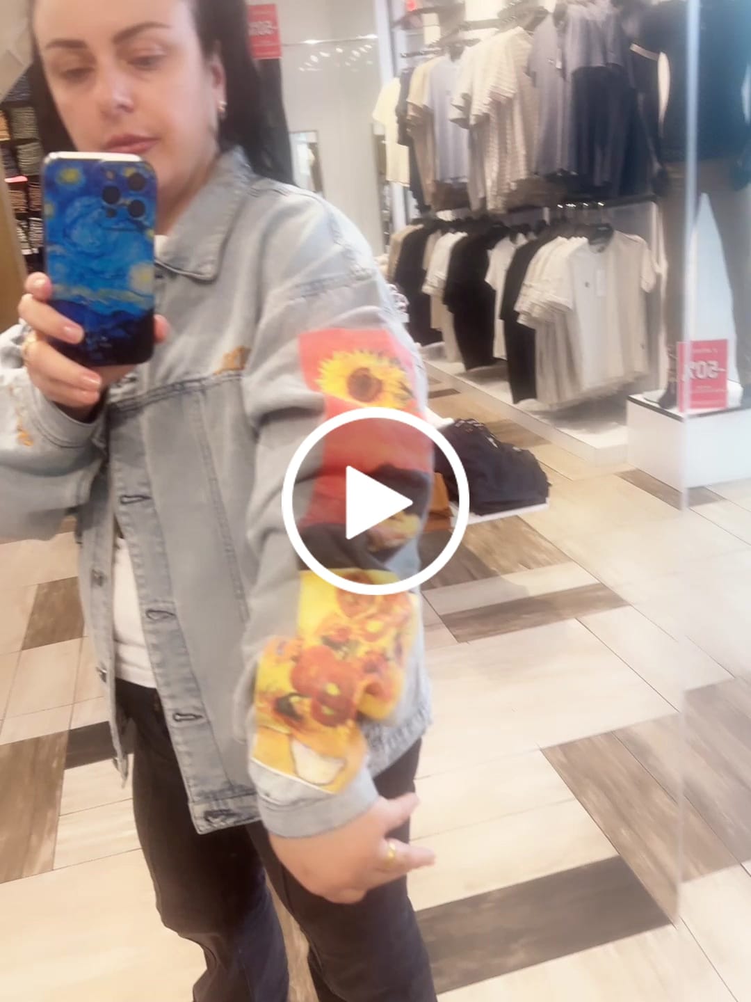 Customer video review of Van Gogh Denim Jacket