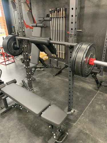 Customer photo review of Riot Safety Squat Bar