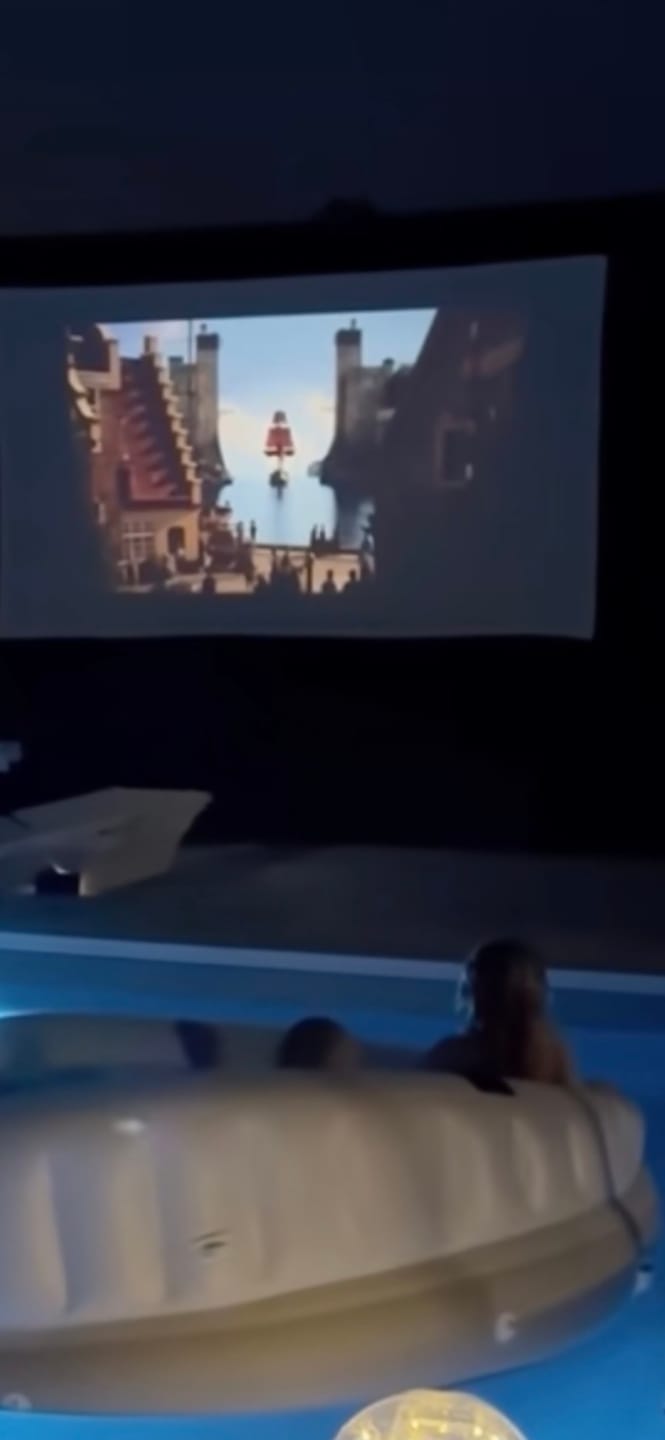 Customer photo review of CineMaster Pro® - 4K Smart Projector