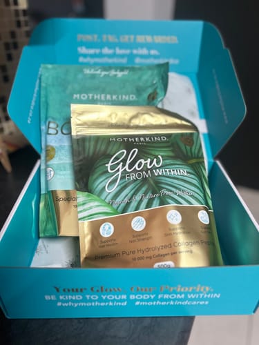 Customer photo review of Glow From Within 500g & BodyGOLD 750g Starter Kit