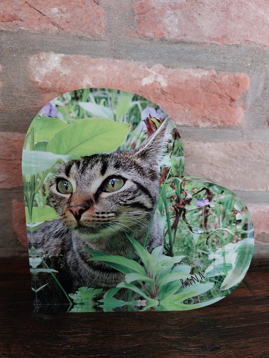 Customer photo review of Eigen foto - Gepersonaliseerd glazen hart