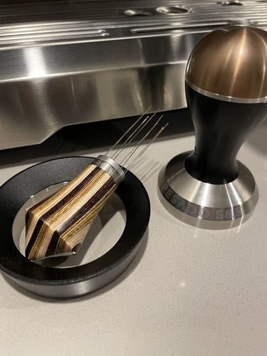 Customer photo review of Wooden Clump Crusher - WDT Distribution Tool for Fluffy Espresso Puck