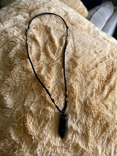 Customer photo review of Natural Fluorite Necklace