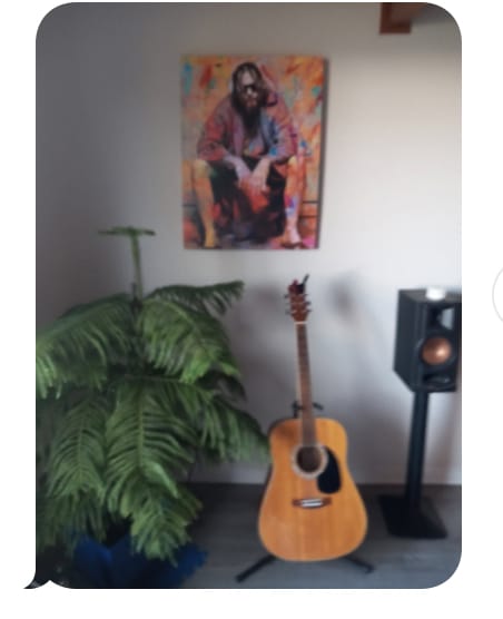 Customer photo review of Lebowski Toilet Colors Wall Art