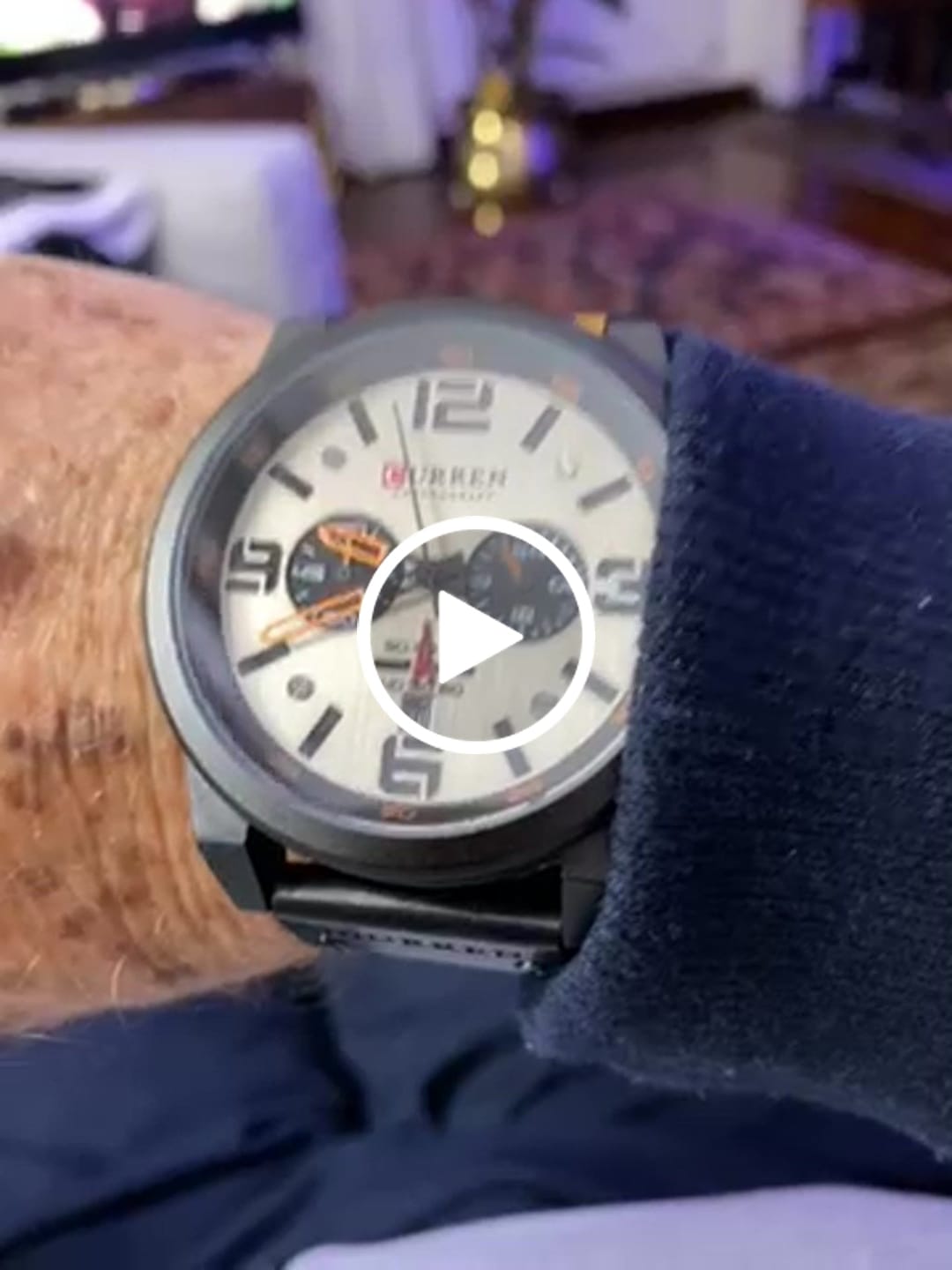 Customer video review of Curren Sofia® orologio uomo pelle