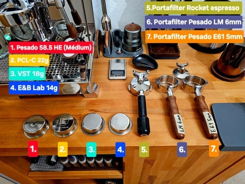Customer photo review of Hybrid LM/NS & E61 Portafilter - Versatile Bottomless & Spouted