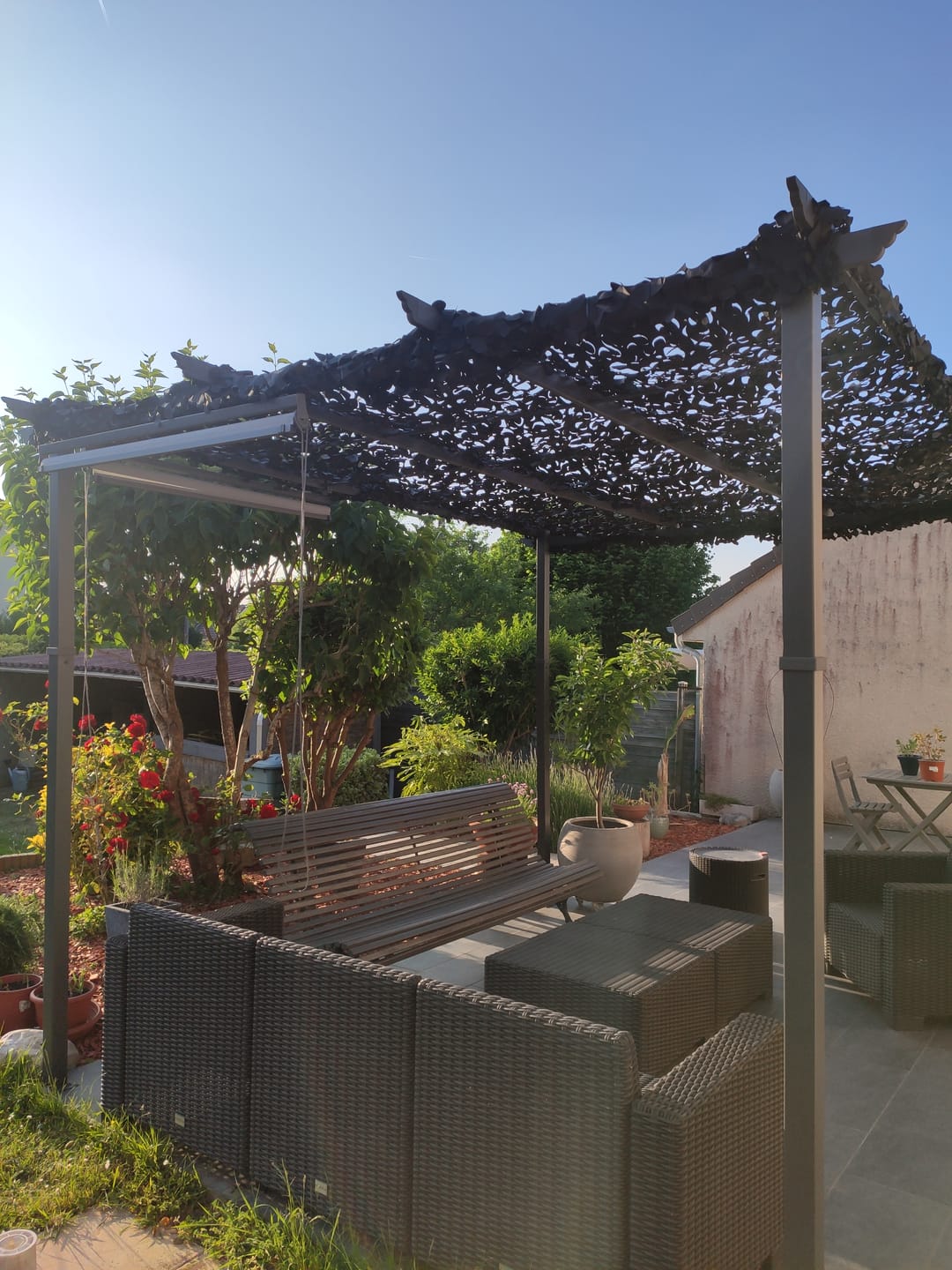 Customer photo review of Filet de camouflage renforcé noir