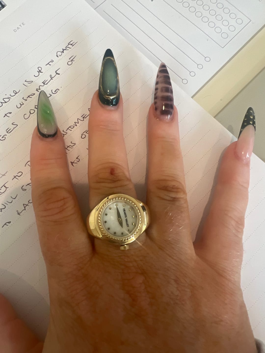 Customer photo review of Vintage Watch Ring