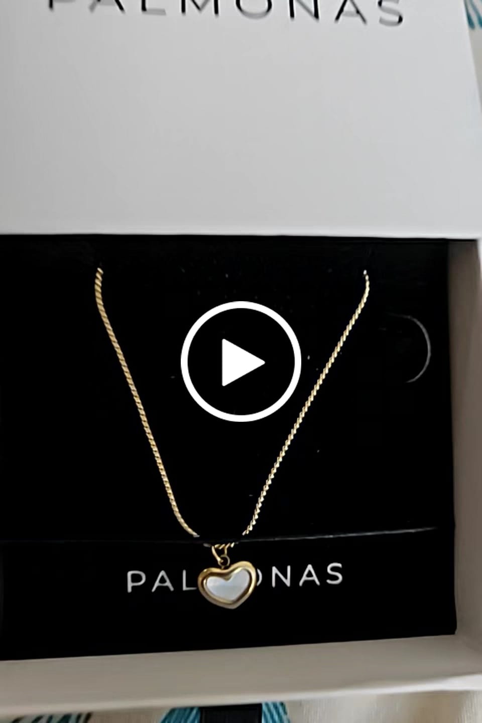 Customer video review of White Heart Necklace