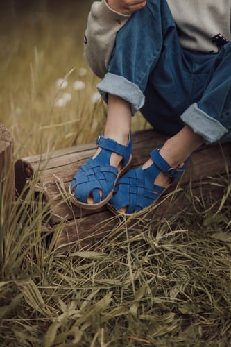 Customer photo review of Diamond Sandal - Muscari Blue