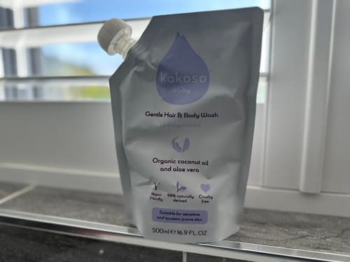 Customer photo review of Gentle Hair & Body Wash Refill