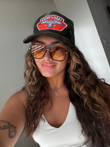 Customer photo review of Camo Eagle Patch Trucker