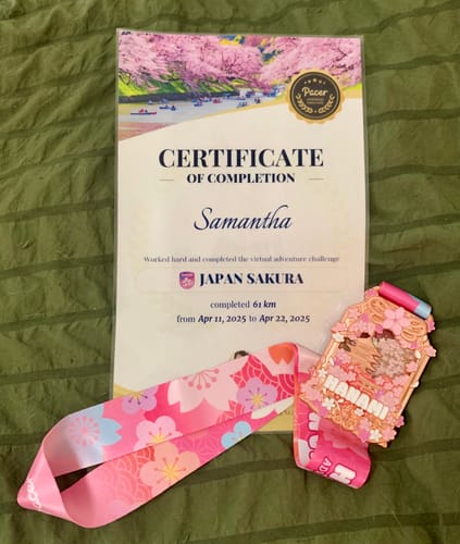 Customer photo review of Japan Sakura Virtual Challenge