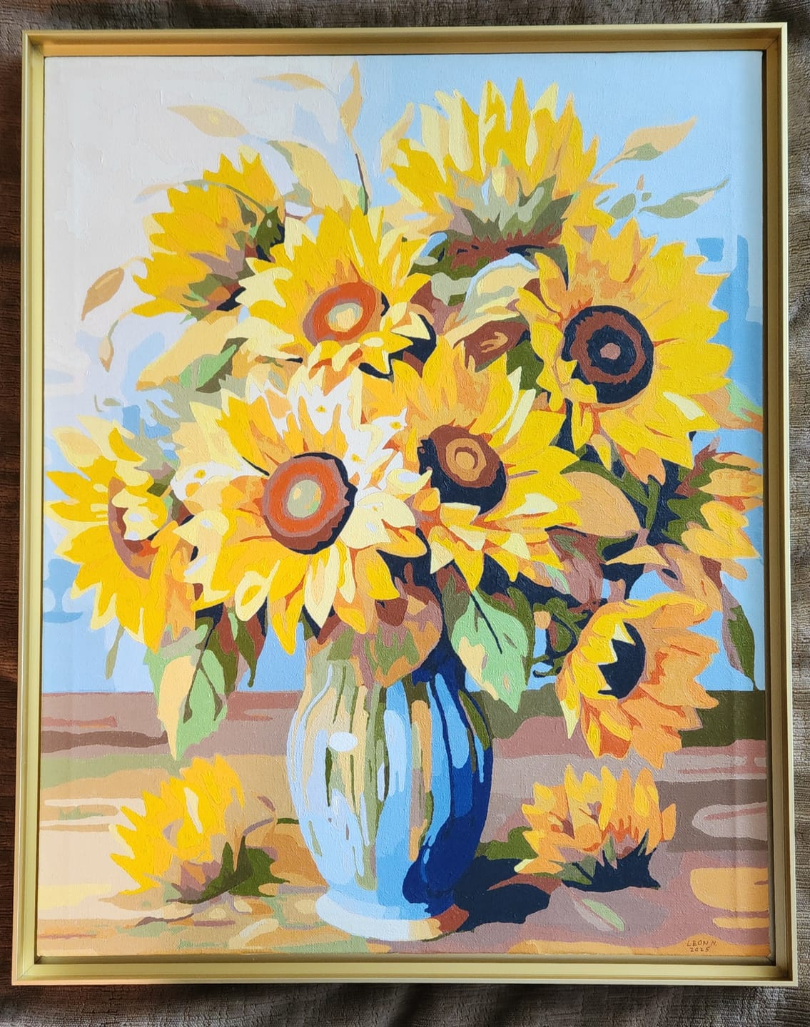 Customer photo review of Vase of Golden Blooms