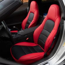 Customer photo review of Corvette C6 Custom Leather Seat Covers