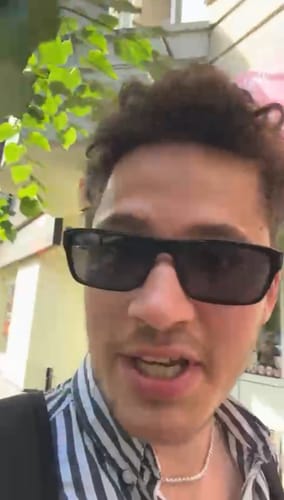 Customer photo review of 925 Sterling Silver 4mm Iced Out Tennis Chain