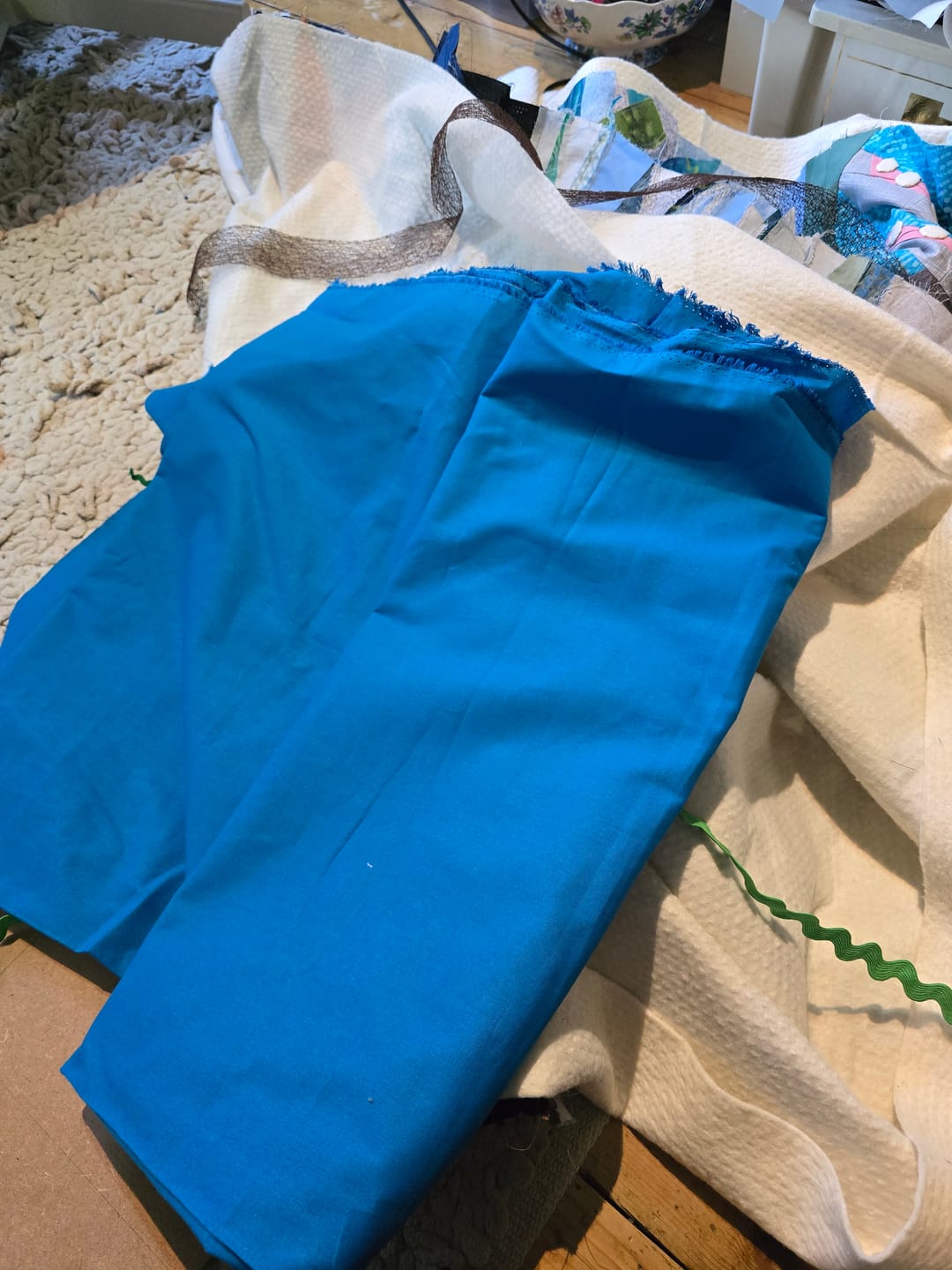 Customer photo review of Plain Quilting 100% Cotton- K35 44" Wide (90 Colours Available)