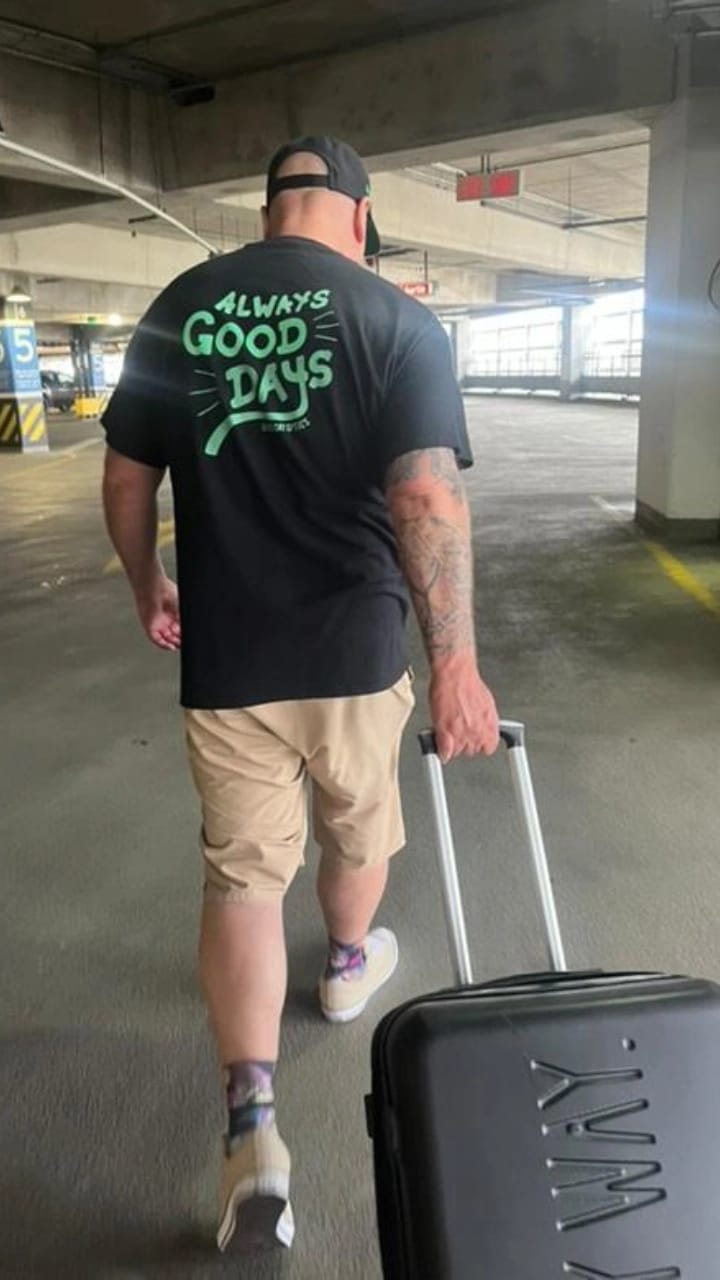 Customer photo review of Always Good Days Tee