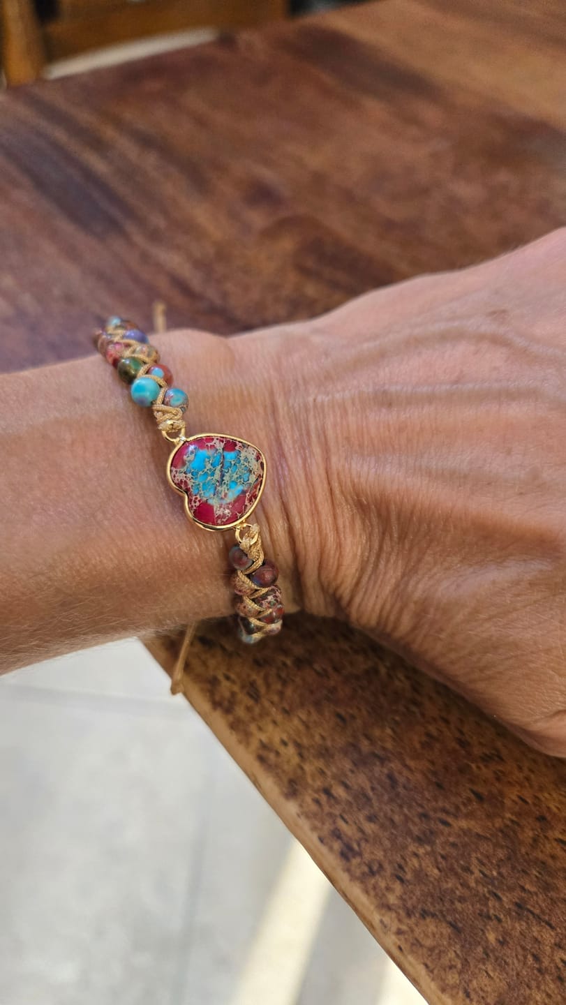 Customer photo review of Passionate Heart Jasper Bracelet