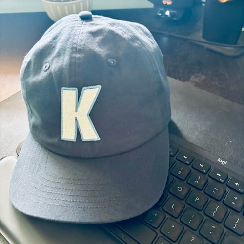 Customer photo review of Big Flat Bill Unstructured Hat Chino Hat